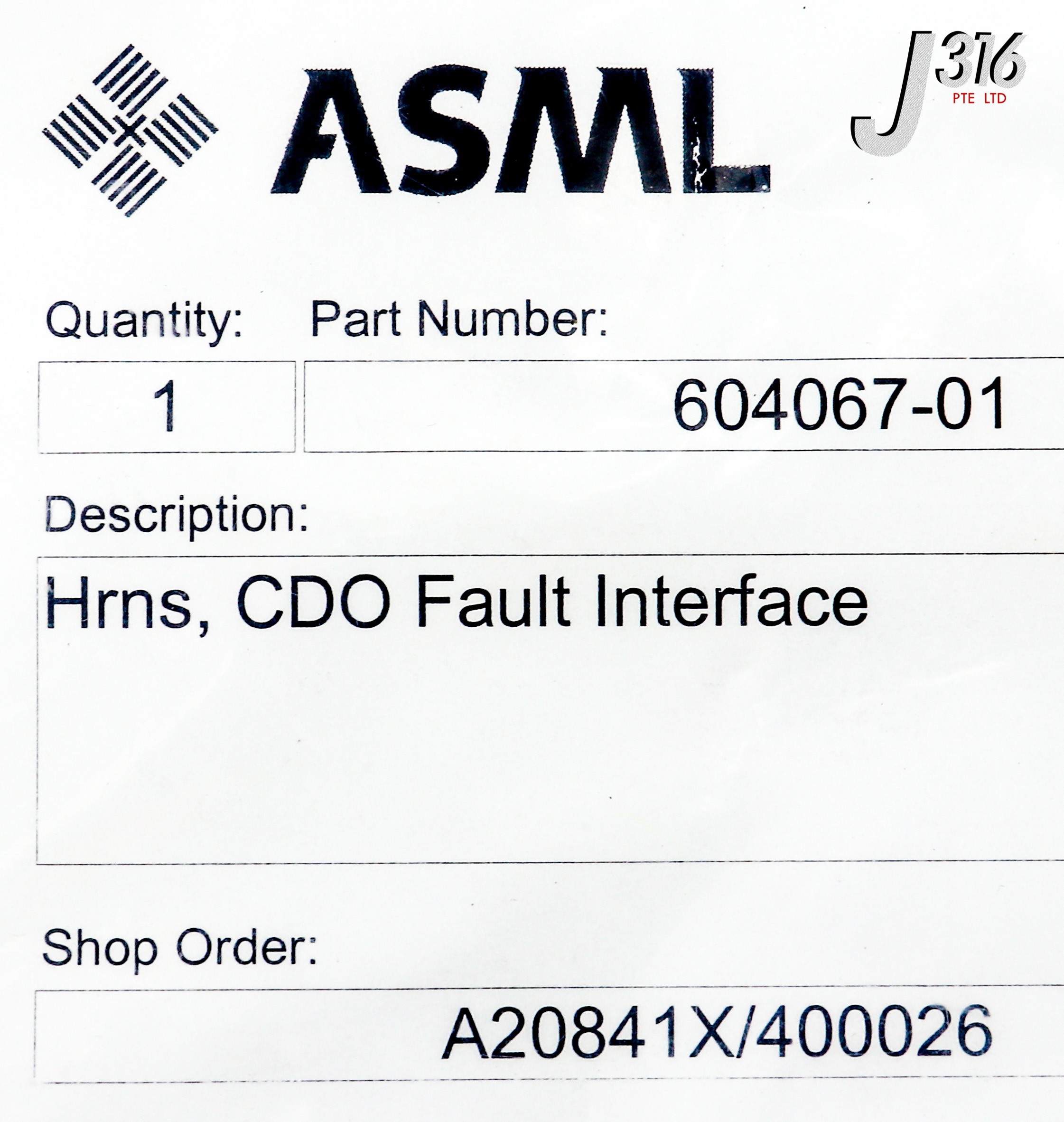 25934 SPTS HARNESS, CDO FAULT INTERFACE (NEW) 604067-01 | eBay